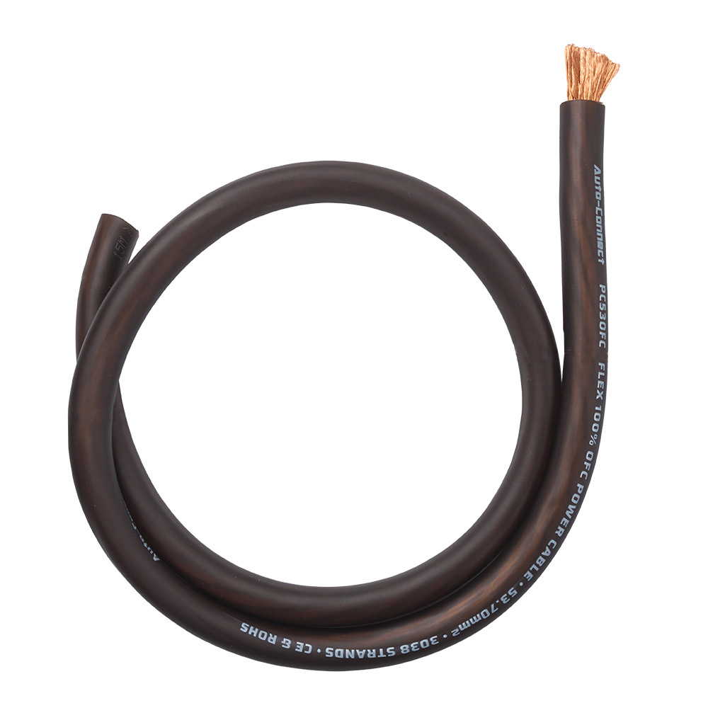 Auto-Connect czarny kabel zasilający OFC 53,7 mm², na metry
