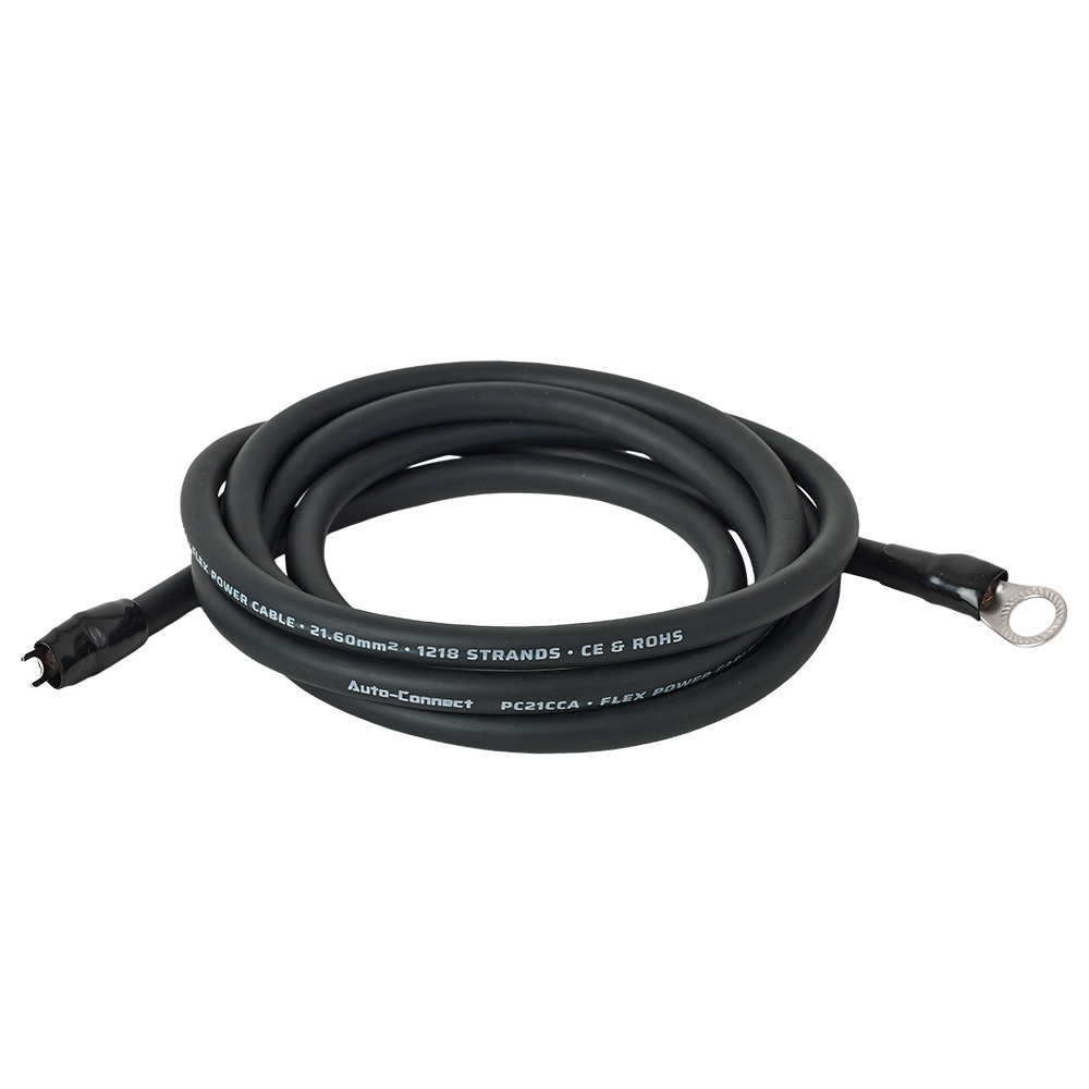 Auto-Connect 2,5-metrowy kabel zasilający CCA 21,6 mm², czarny