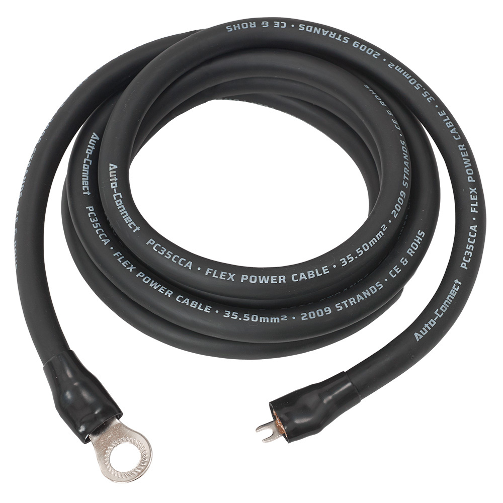 Auto-Connect 2,5-metrowy kabel zasilający CCA 35,5 mm², czarny