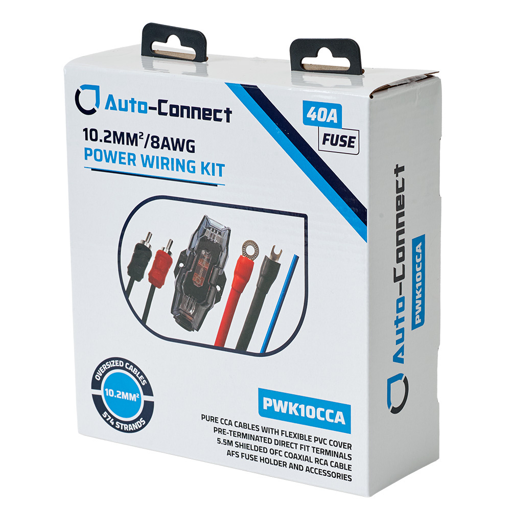 Auto-Connect Pure CCA kabel kit, 10.2mm²