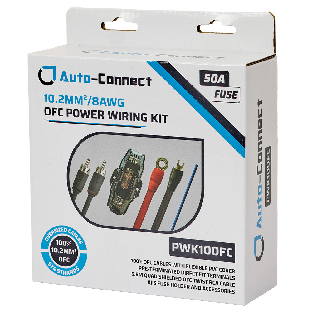 Auto-Connect OFC kabel kit, 10.2mm²
