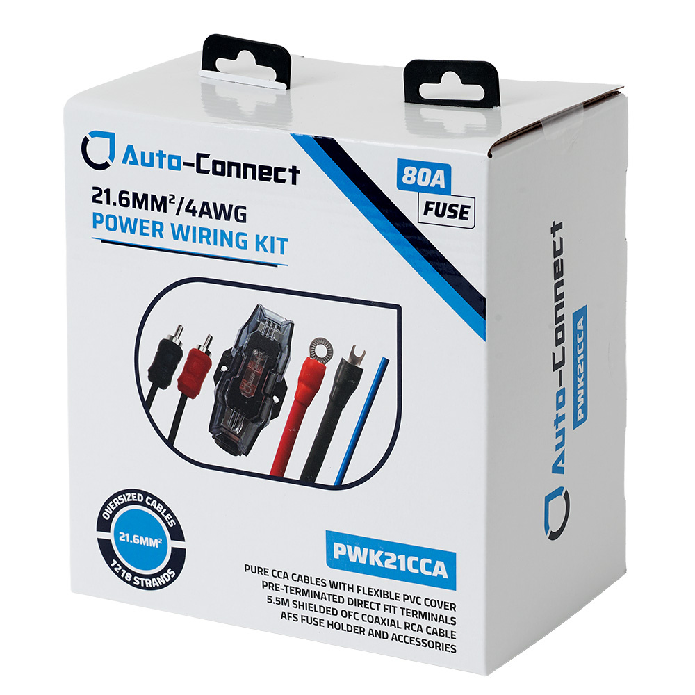 Auto-Connect Pure CCA kabel kit, 21.6mm²