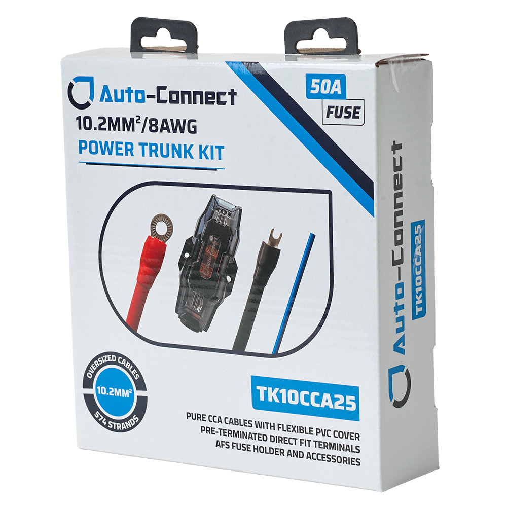 Auto-Connect CCA Trunk kabel kit 10mm², 2.5 metra