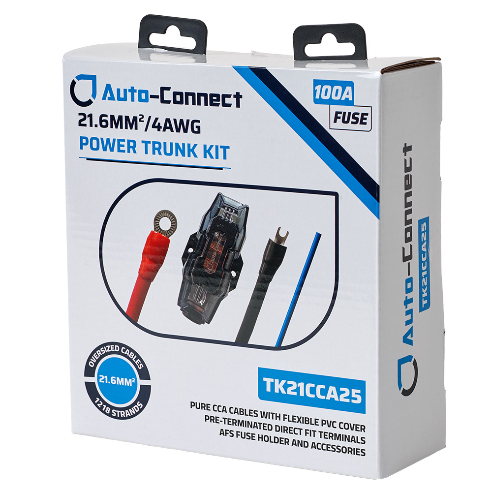 Auto-Connect CCA Trunk kabel kit 21mm², 2.5 metra