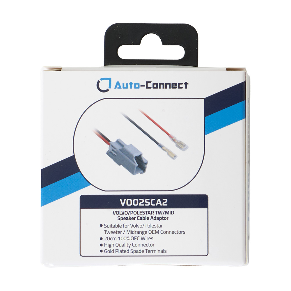 Złącza głośnikowe Auto-Connect do średniotonowego/głośnika wysokotonowego Volvo/Polestar, para