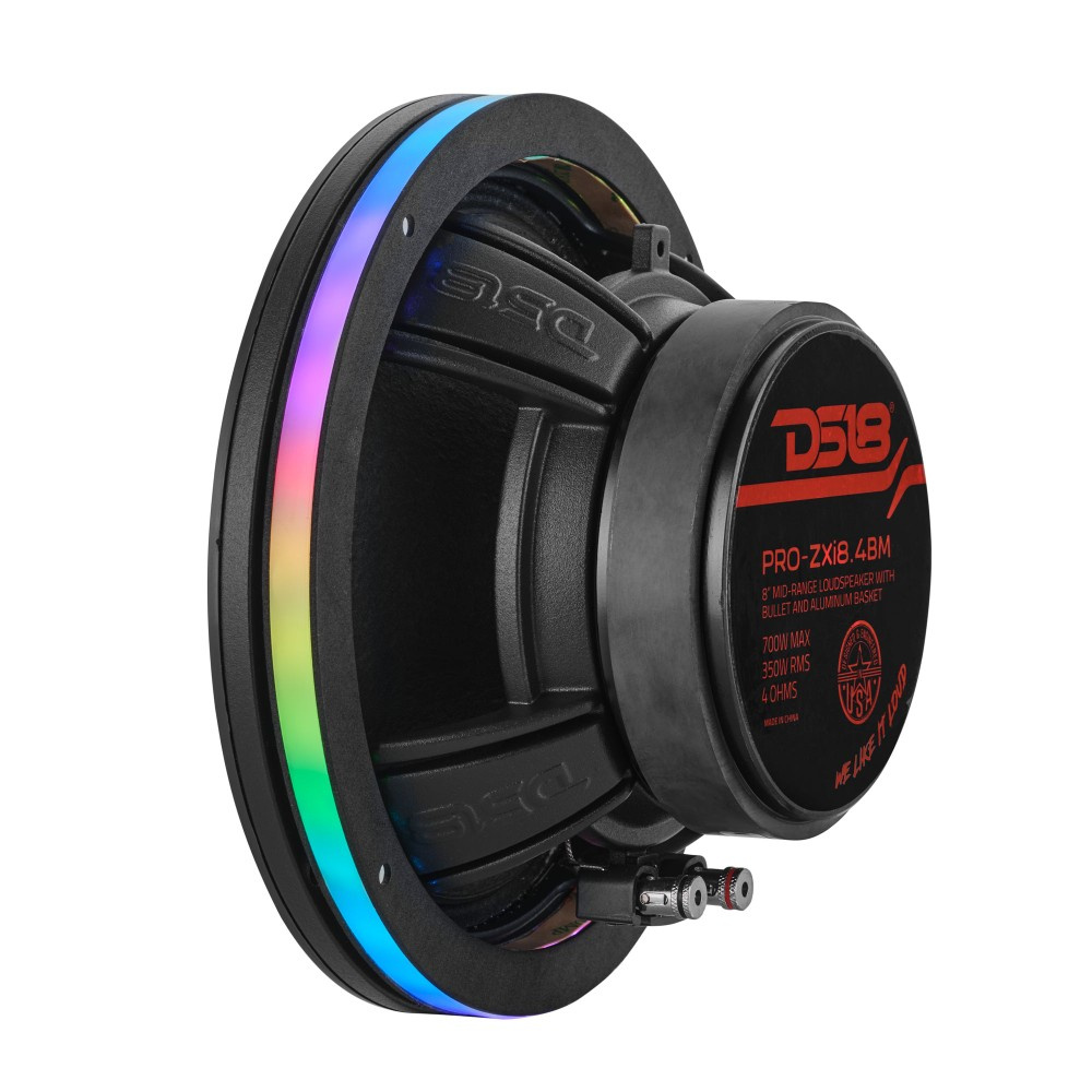 DS18 DLRING8, 8-calowy cyfrowy pierścień LED RGB do głośników/subwooferów