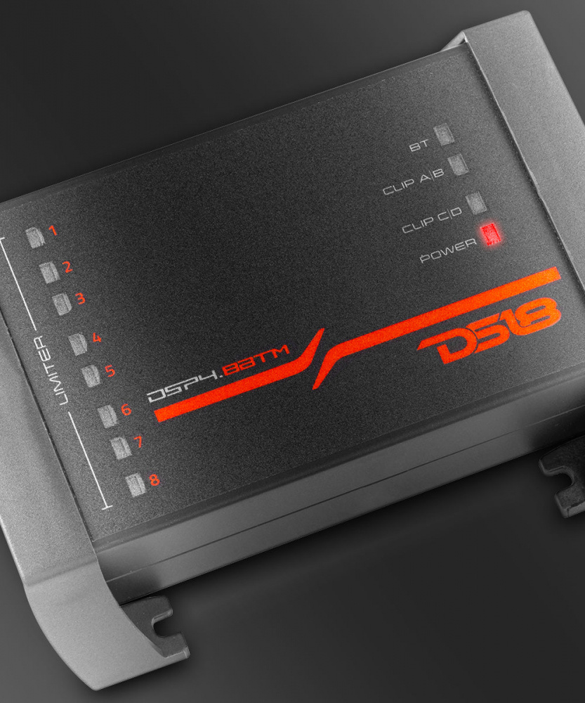 DS18 DSP4.8BTM, 8-kanałowy procesor dźwięku z wbudowanym Bluetooth