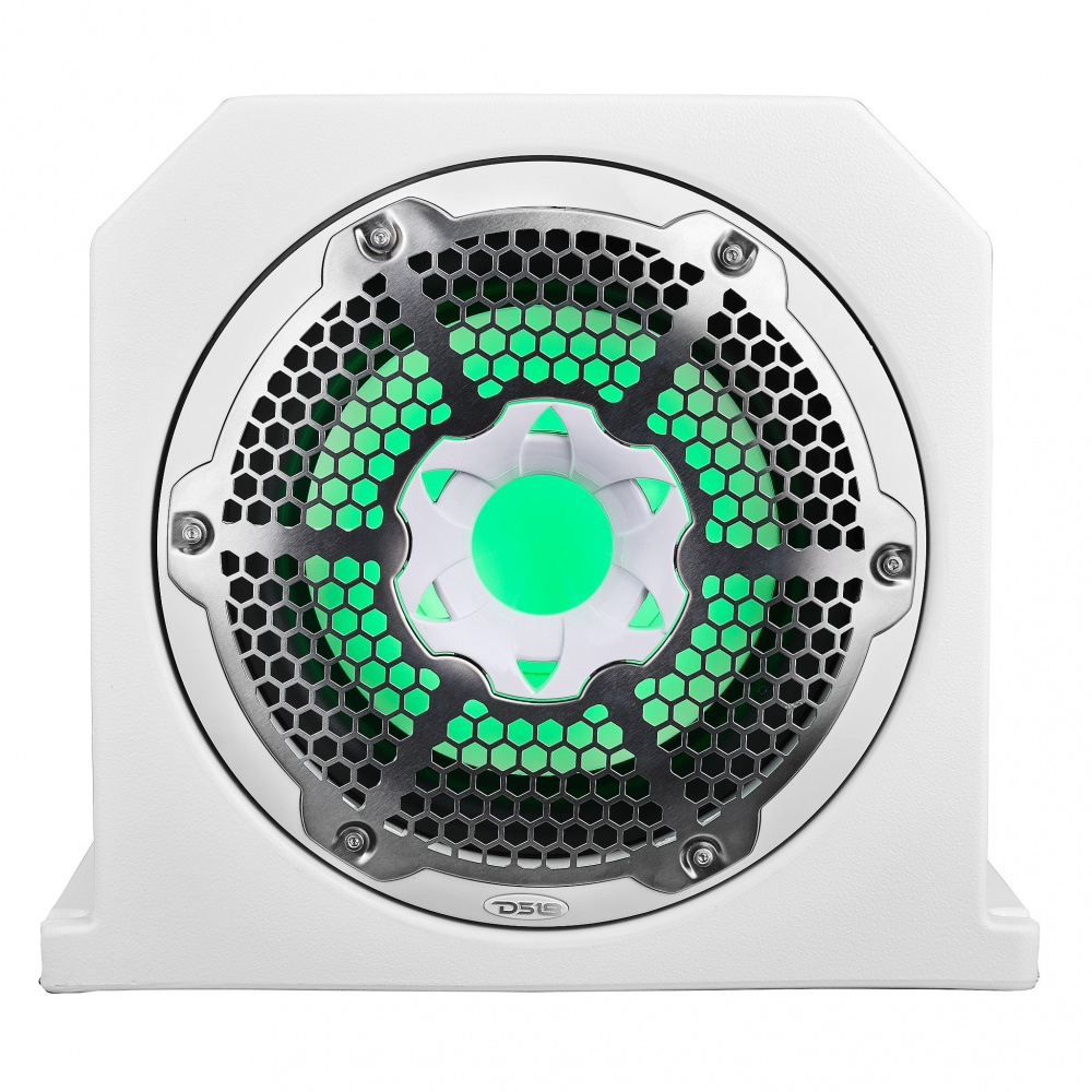 DS18 NXL-10SUBLD/W, 10-calowa morska obudowa basowa z podświetleniem RGB LED, biała
