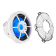 DS18 NXL-10SUB/WH, białe 10-calowe morskie basy z LED, para DS18 NXL-10SUB/WH, białe 10-calowe morskie basy z LED, para