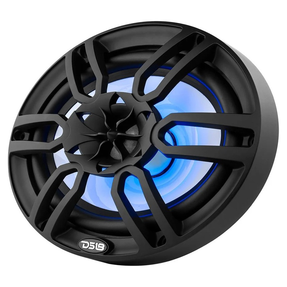 DS18 NXL-69/BK, czarne 6x9-calowe głośniki morskie z LED, para