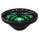 DS18 NXL-69/BK, czarne 6x9-calowe głośniki morskie z LED, para DS18 NXL-69/BK, czarne 6x9-calowe głośniki morskie z LED, para