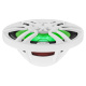DS18 NXL-69/WH, białe 6x9-calowe głośniki morskie z LED, para DS18 NXL-69/WH, białe 6x9-calowe głośniki morskie z LED, para