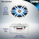DS18 NXL-69/WH, białe 6x9-calowe głośniki morskie z LED, para DS18 NXL-69/WH, białe 6x9-calowe głośniki morskie z LED, para