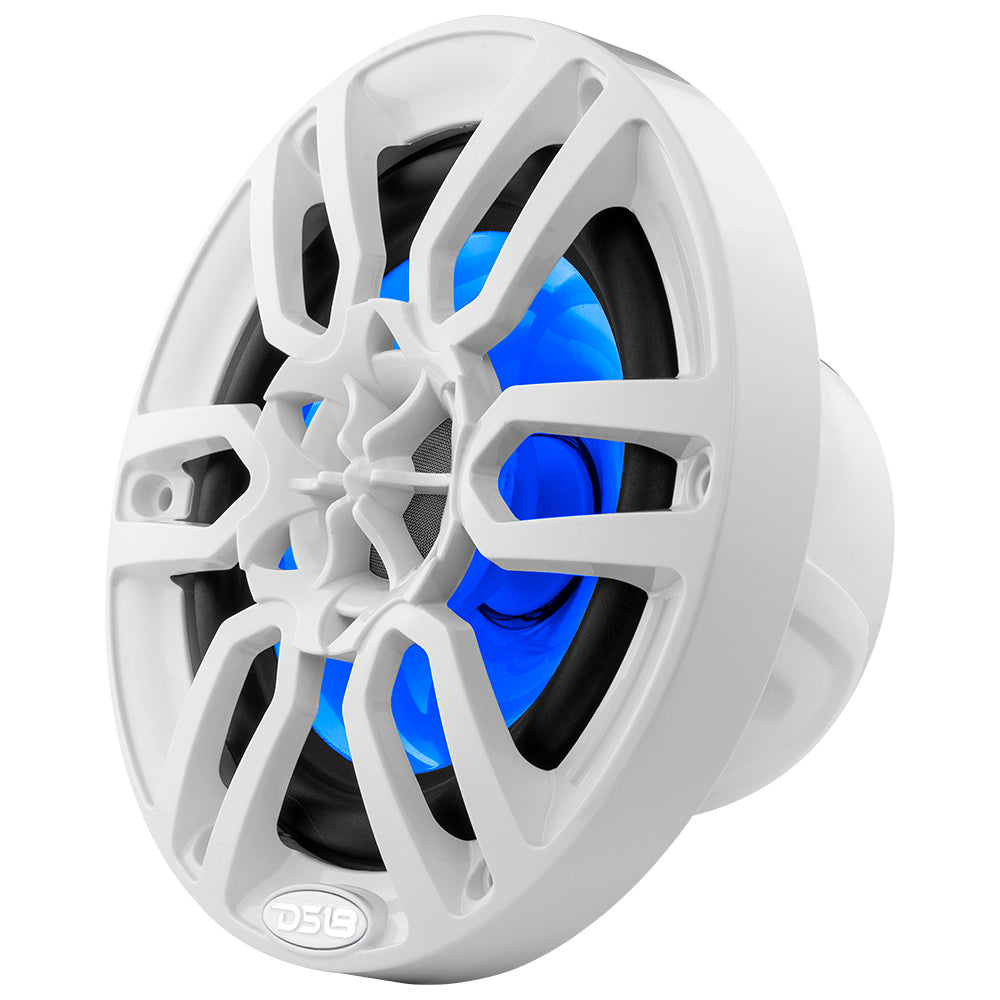 DS18 NXL-6, białe 6,5-calowe morskie głośniki z LED, para
