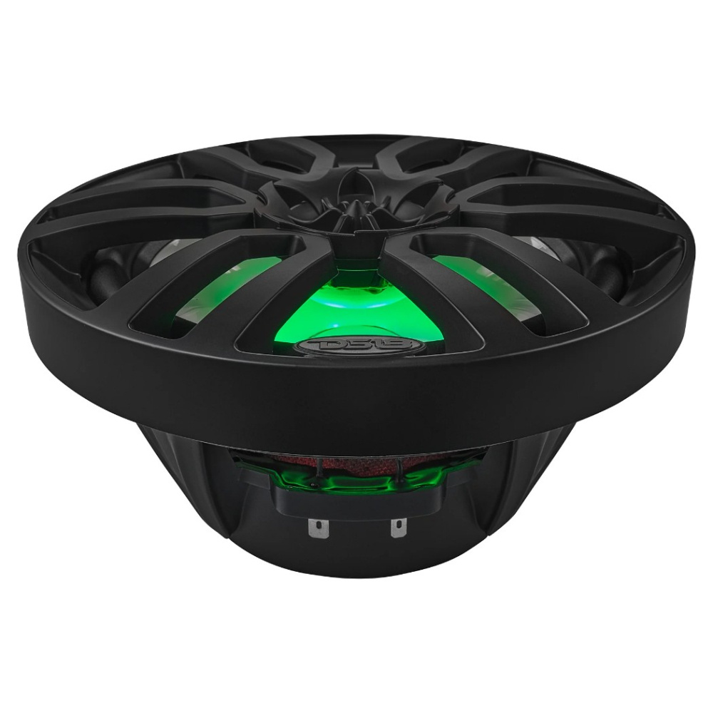 DS18 NXL-8/BK, czarne 8-calowe głośniki morskie z LED, para