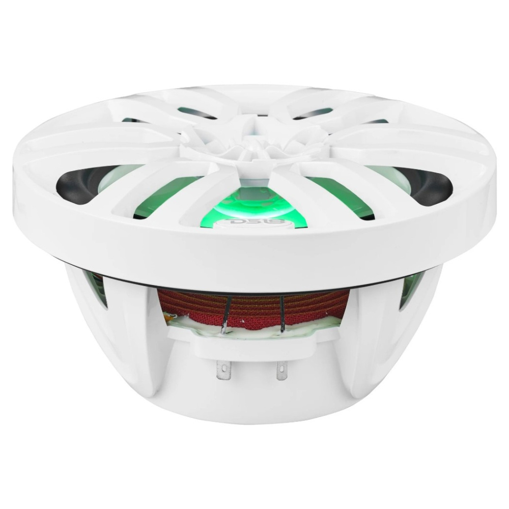 DS18 NXL-8, białe 8-calowe głośniki morskie z LED, para