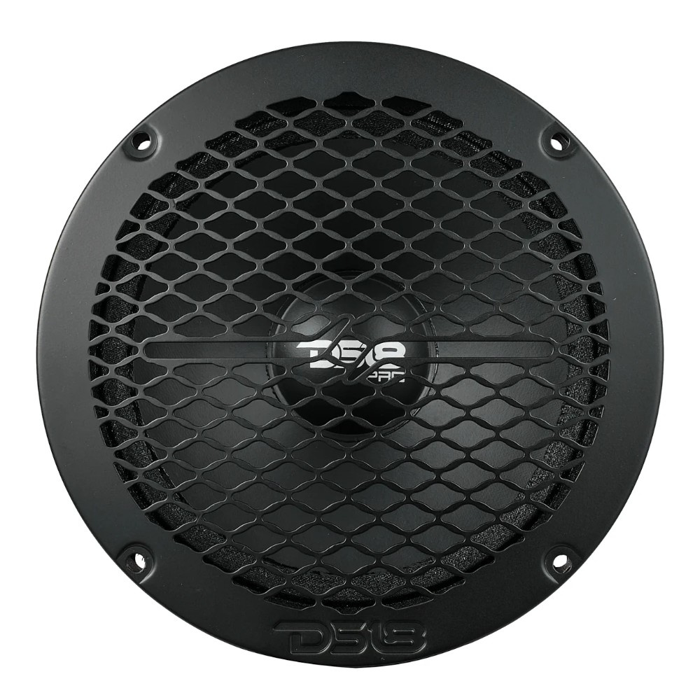 DS18 PRO-GRILL6MS/BK, smukły metalowy grill 6,5-calowego głośnika, czarny