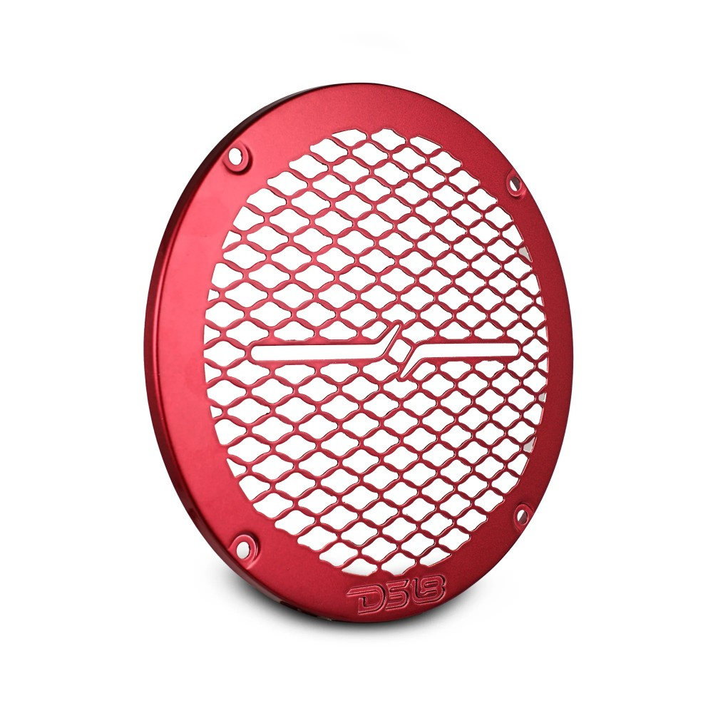 DS18 PRO-GRILL6MS/RD, smukły metalowy grill 6,5-calowego głośnika, czerwony