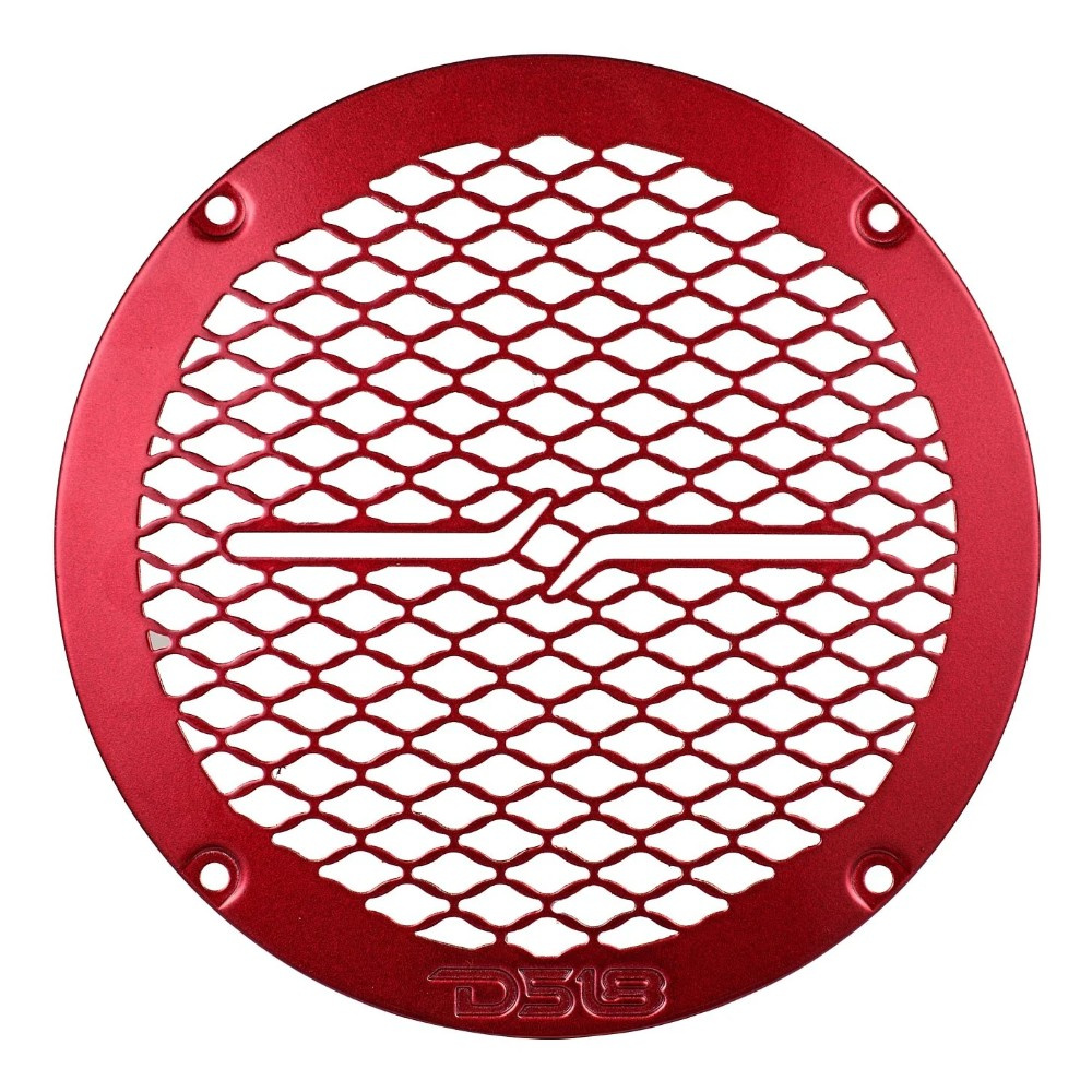 DS18 PRO-GRILL6MS/RD, smukły metalowy grill 6,5-calowego głośnika, czerwony