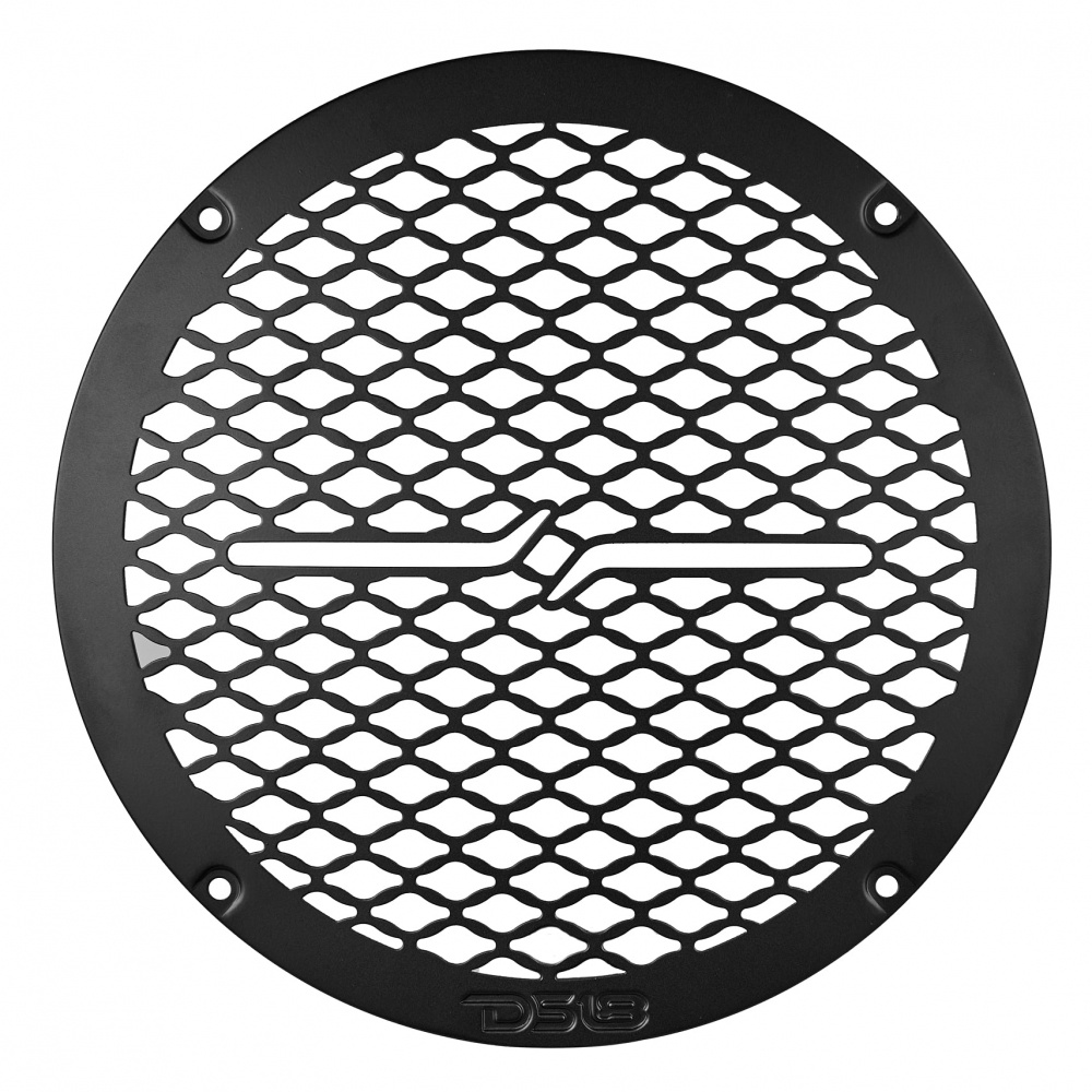 DS18 PRO-GRILL8MS/BK, smukły metalowy grill 8-calowego głośnika, czarny