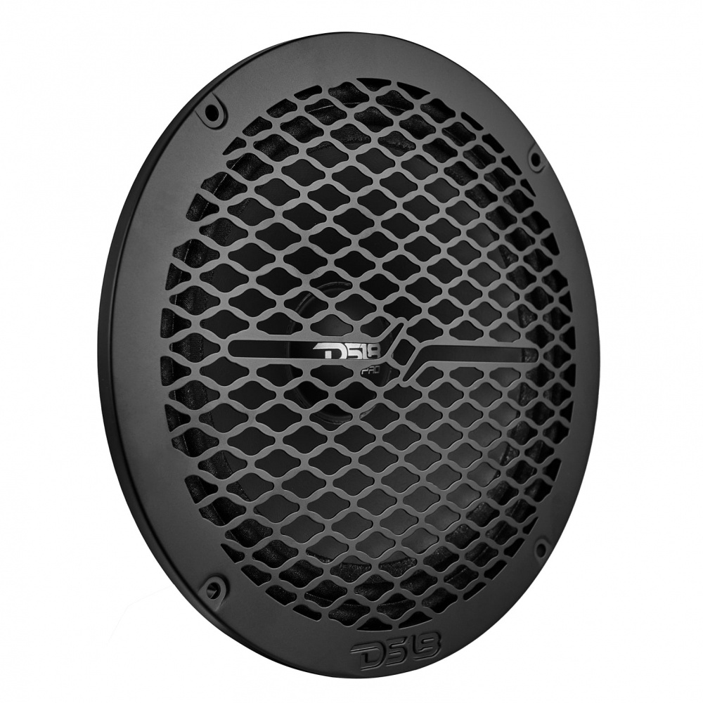 DS18 PRO-GRILL8MS/BK, smukły metalowy grill 8-calowego głośnika, czarny
