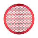 DS18 PRO-GRILL8MS, smukły metalowy grill 8-calowego głośnika, czerwony DS18 PRO-GRILL8MS, smukły metalowy grill 8-calowego głośnika, czerwony
