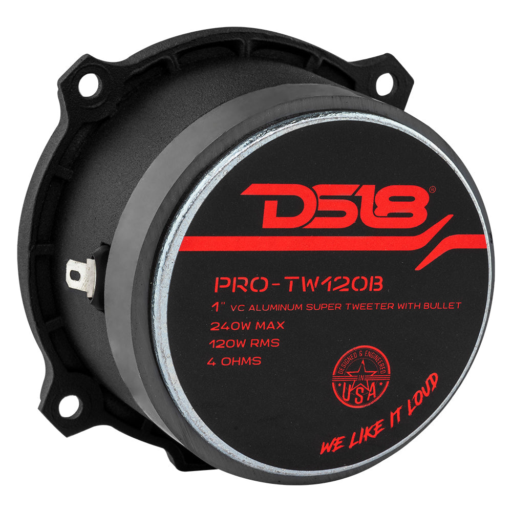 DS18 PRO-TW120B, czarny SPL-tweeter, para