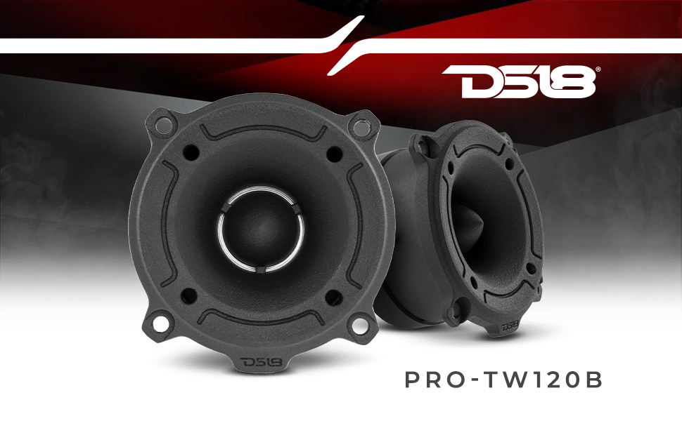 DS18 PRO-TW120B, czarny SPL-tweeter, para