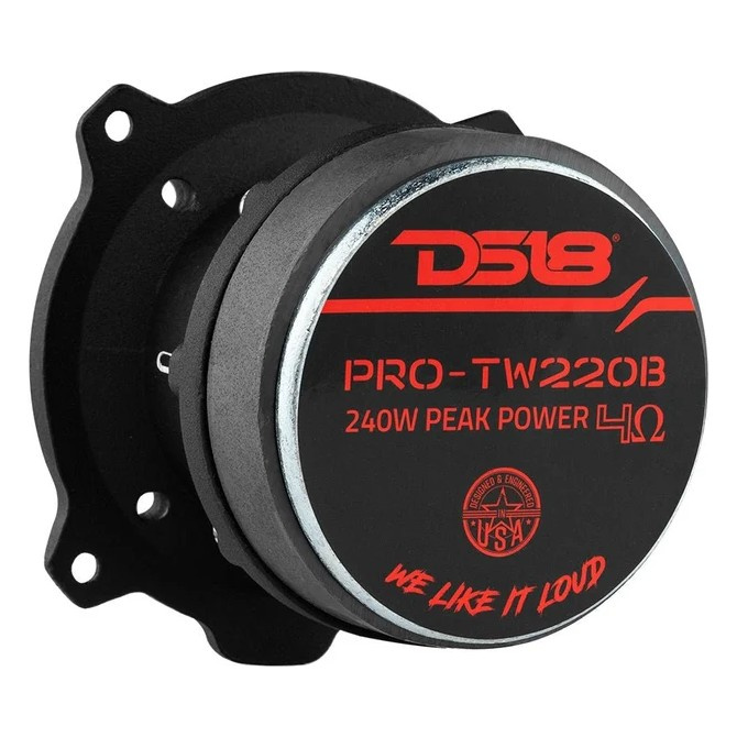 DS18 PRO-TW220, czarny głośnik wysokotonowy SPL, para