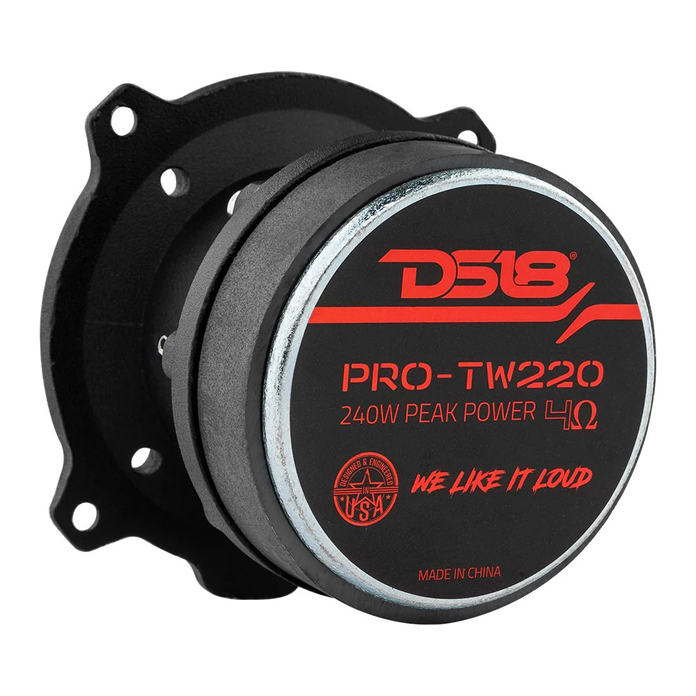 DS18 PRO-TW220, srebrny SPL-tweeter, para