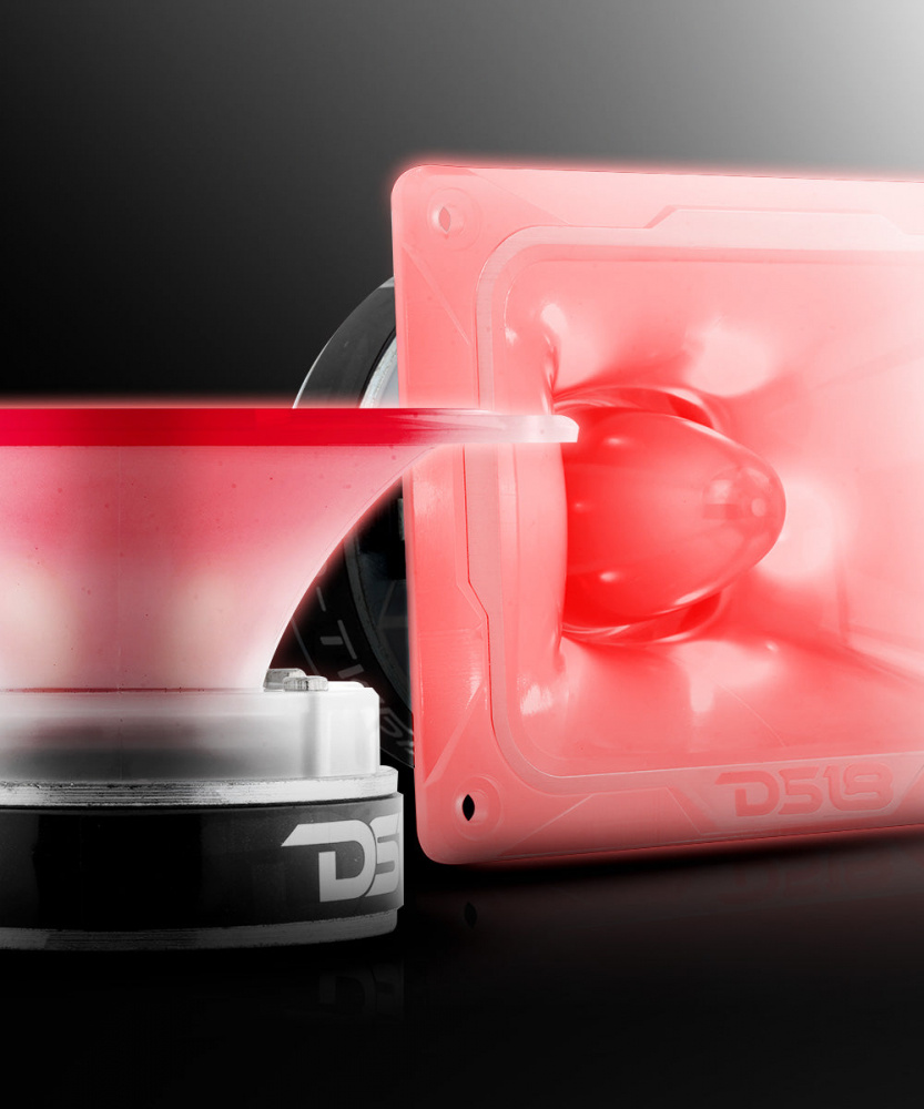 DS18 PRO-TW5L, masywny SPL-tweeter z podświetleniem RGB LED