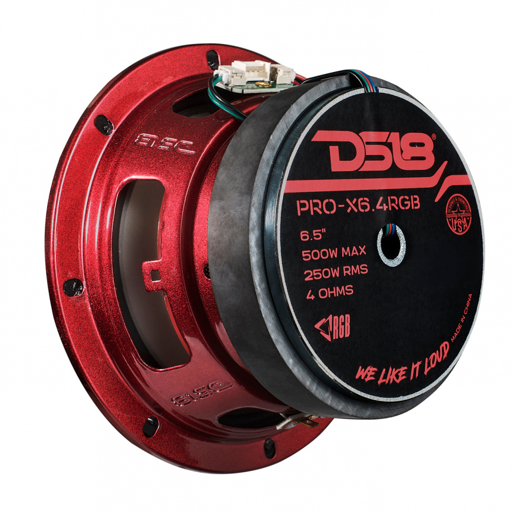 DS18 PRO-X6.4RGB, 6,5-calowy midbas z podświetleniem RGB LED, sztuka