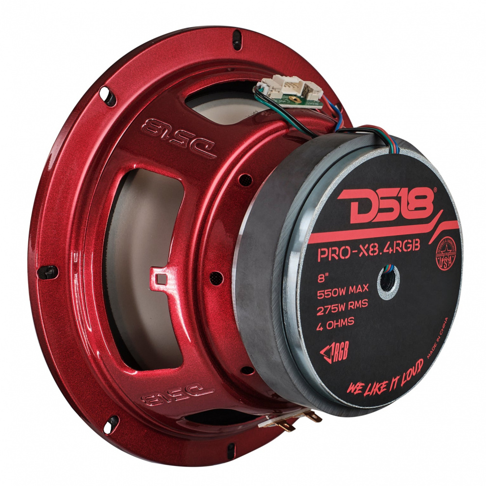 DS18 PRO-X8.4RGB, 8-calowy midbas z podświetleniem RGB LED, sztuka