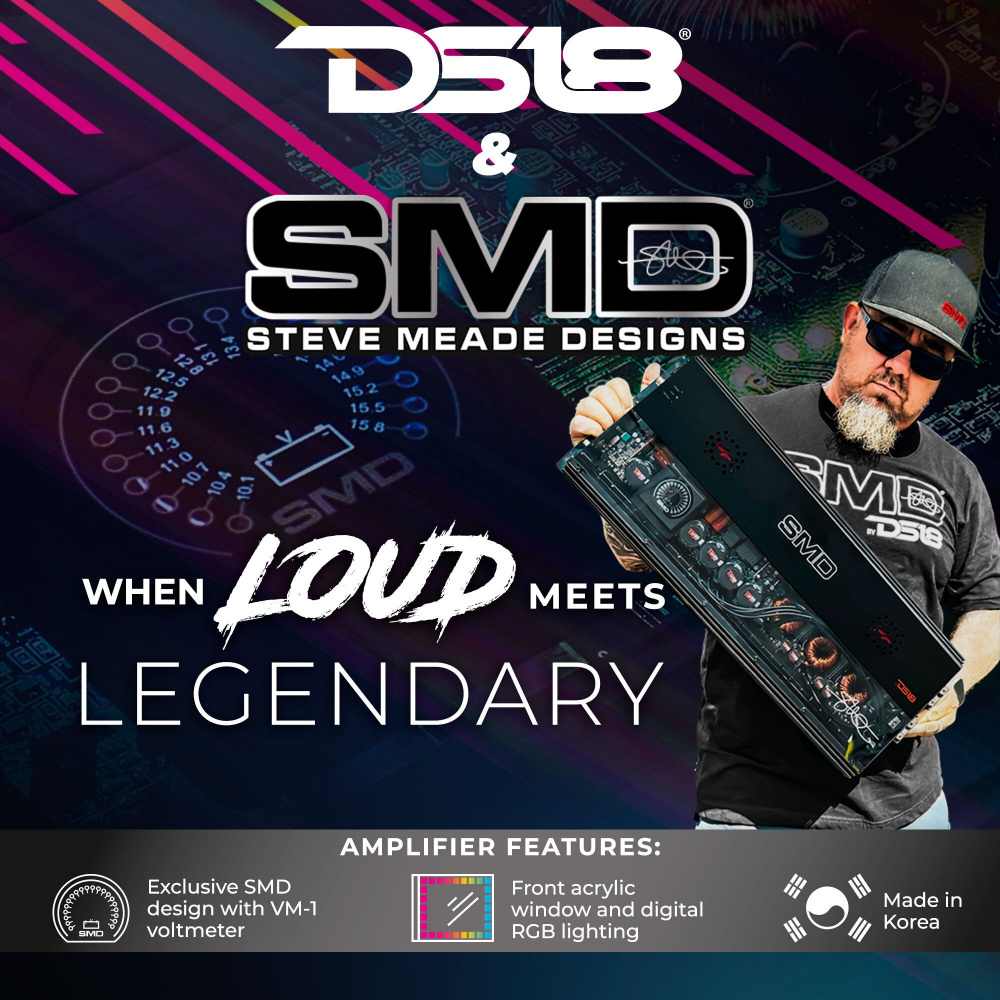 DS18 SMD-300.4AB, 4-kanałowy wzmacniacz - Steve Meade Designs