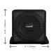 DS18 SQ82A, aktywny 8-calowy subwoofer i bierny radiator DS18 SQ82A, aktywny 8-calowy subwoofer i bierny radiator