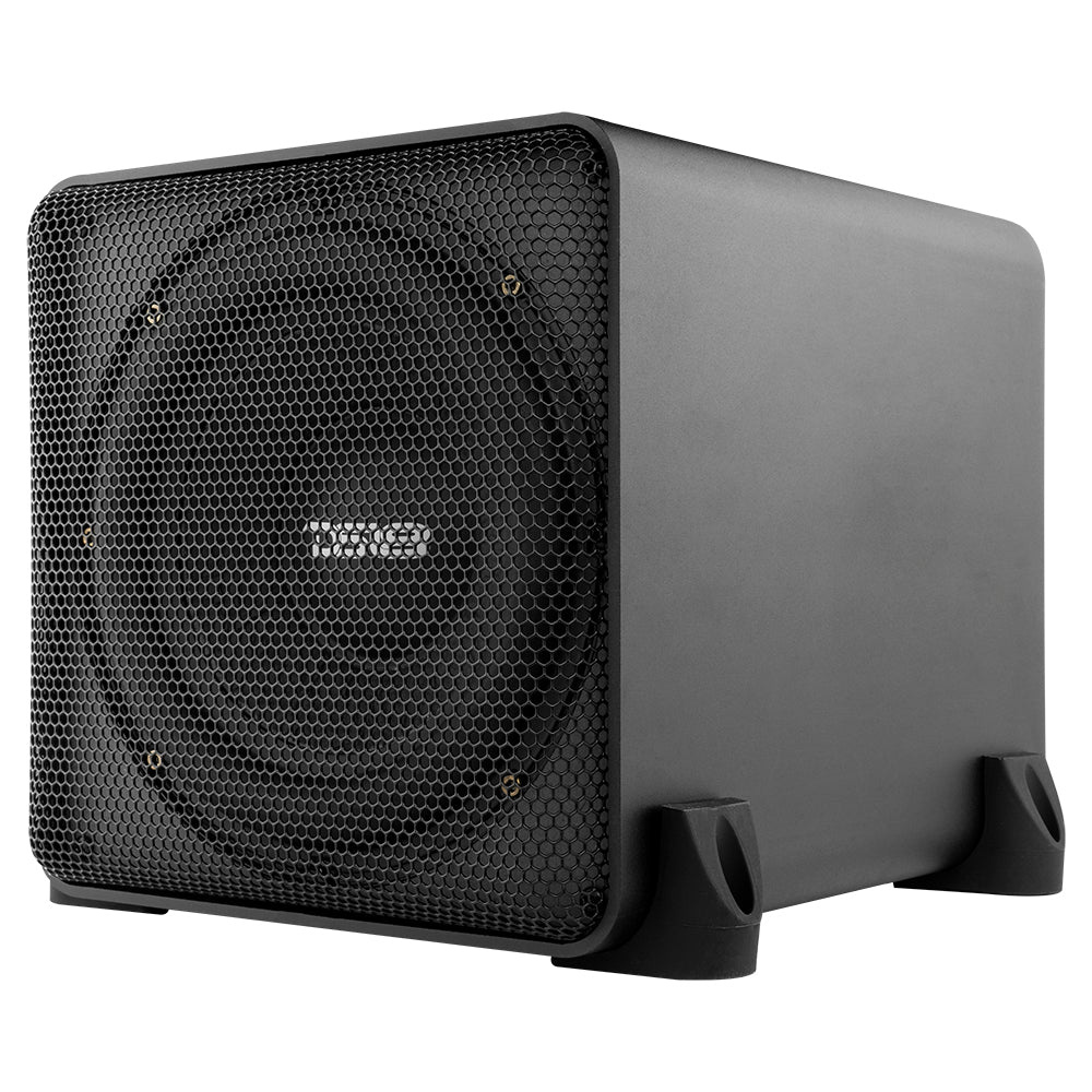 DS18 SQ82A, aktywny 8-calowy subwoofer i bierny radiator