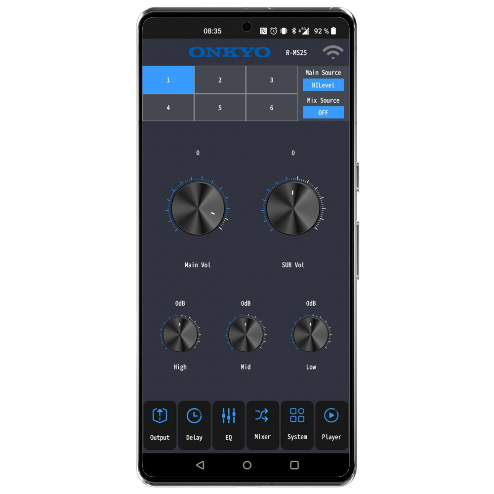 Onkyo R-MS25, 8-kanałowy DSP z wbudowanym wzmacniaczem i Bluetooth