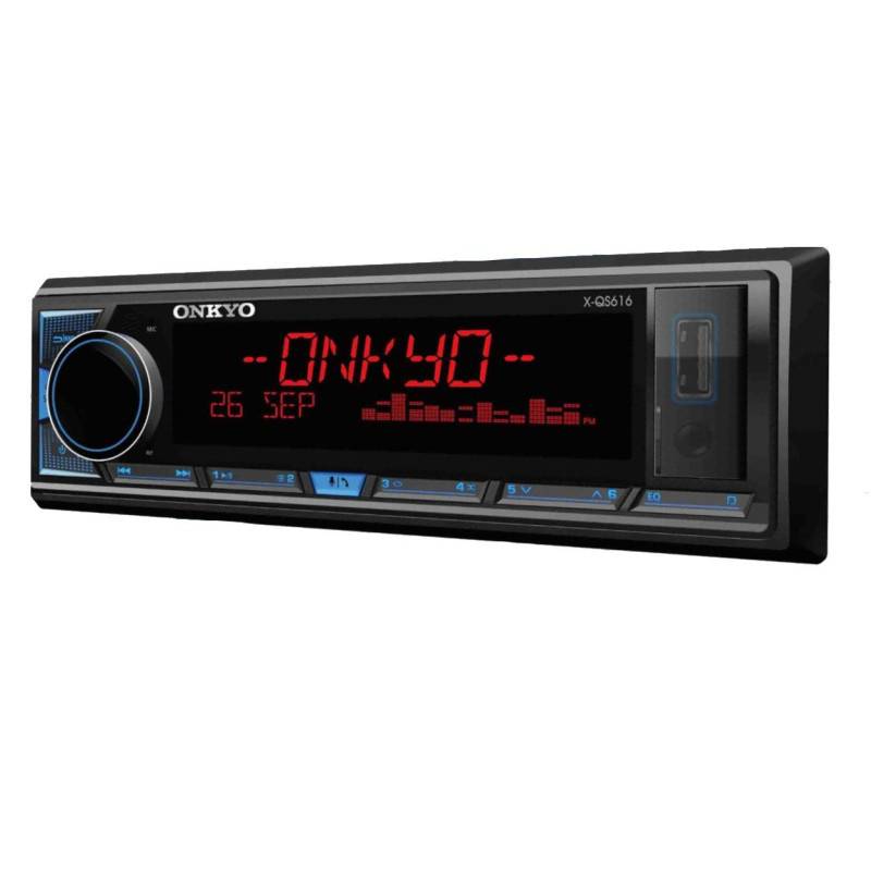 Onkyo X-QS616, samochodowe radio Bluetooth z 3 parami wyjść liniowych