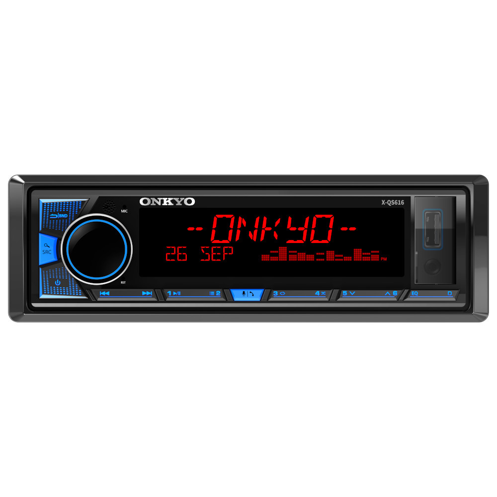 Onkyo X-QS616, samochodowe radio Bluetooth z 3 parami wyjść liniowych