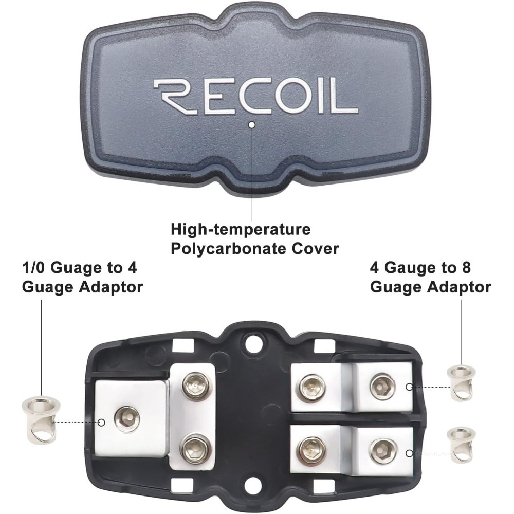 Recoil MFH12 Mini-ANL uchwyt bezpiecznika 1x50mm² do 2x20mm²