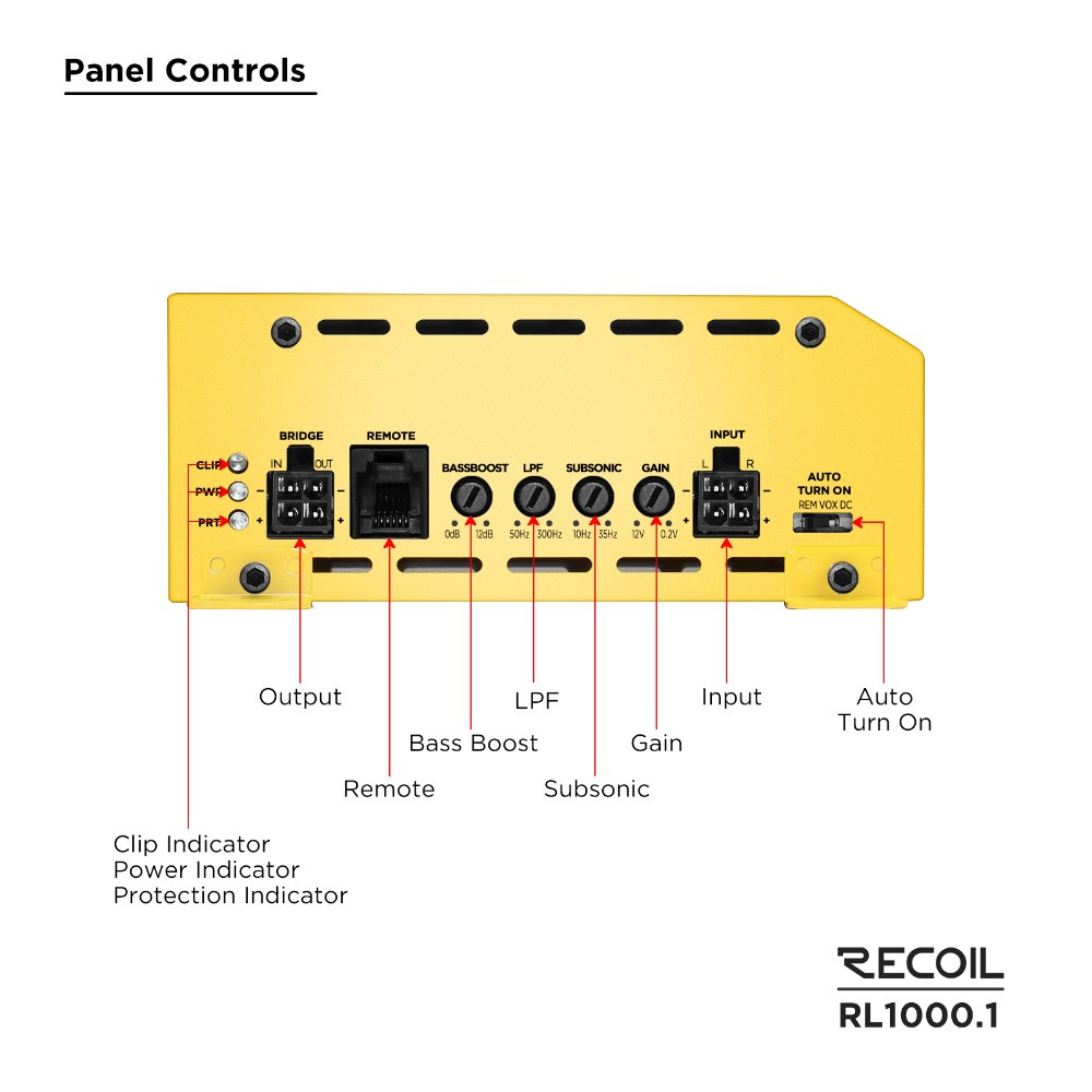 Recoil RL1000.1, monoblok