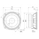 Visaton FRS 8, 3,3-calowy przetwornik głośnikowy, 8 Ohm Visaton FRS 8, 3,3-calowy przetwornik głośnikowy, 8 Ohm
