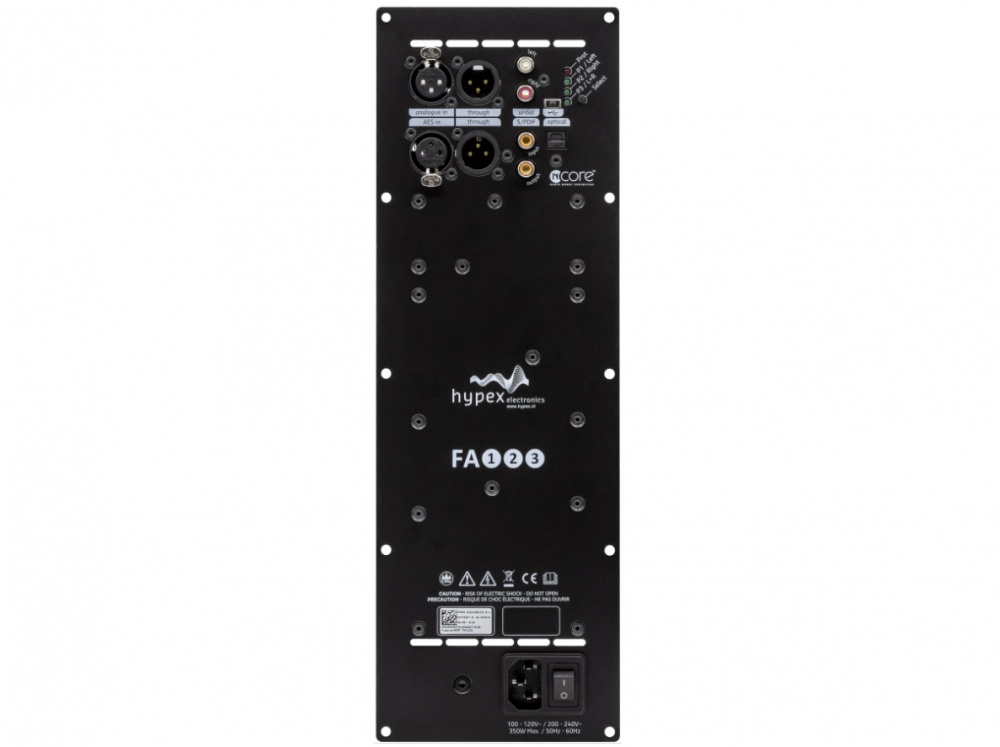 Hypex FusionAmp FA123, 2x125 W + 1x100 W 4 Ohm