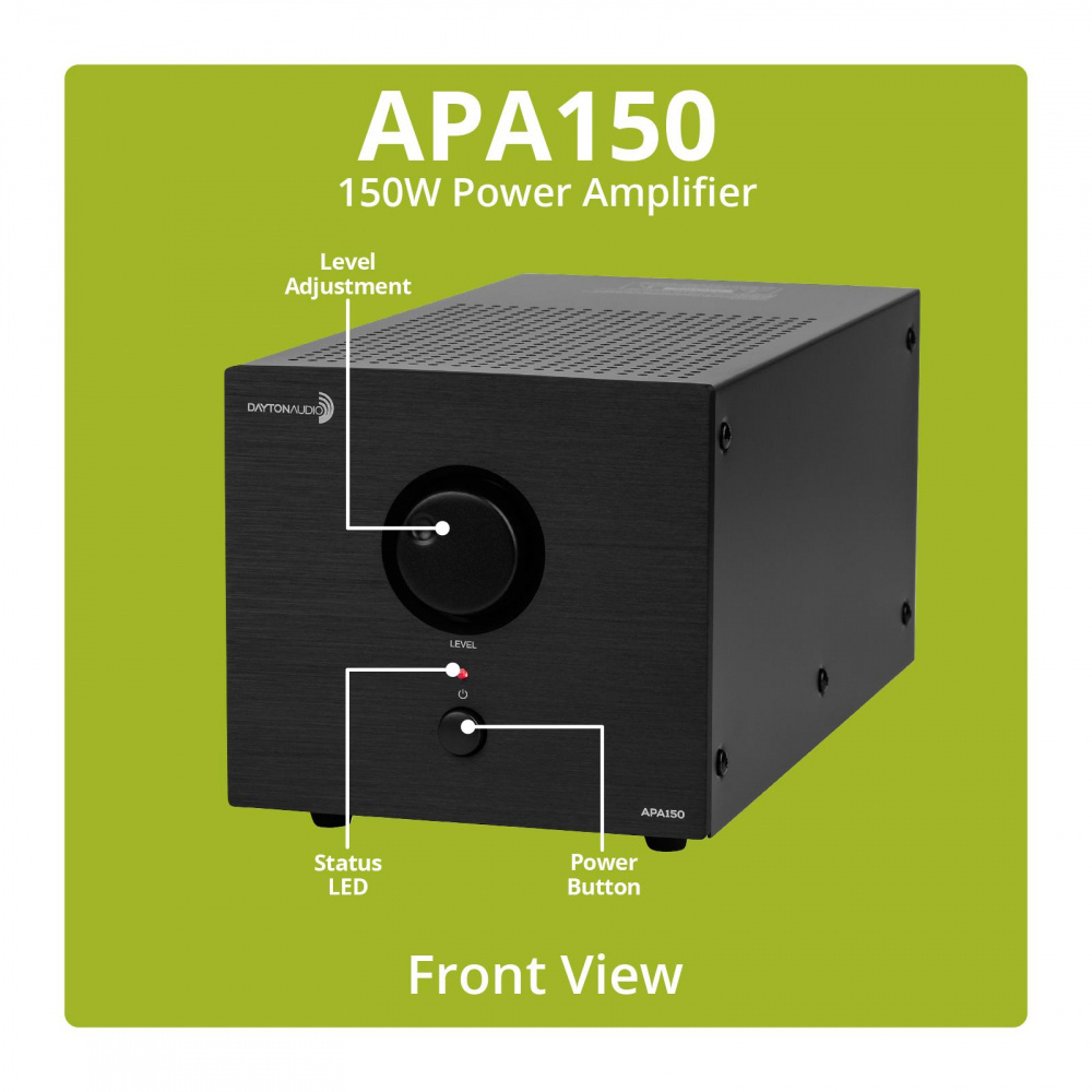 Dayton Audio APA150, mostkowalny wzmacniacz stereo 2x75W