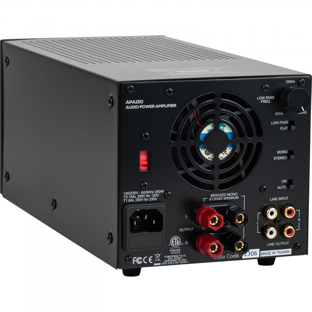 Dayton Audio APA150, mostkowalny wzmacniacz stereo 2x75W
