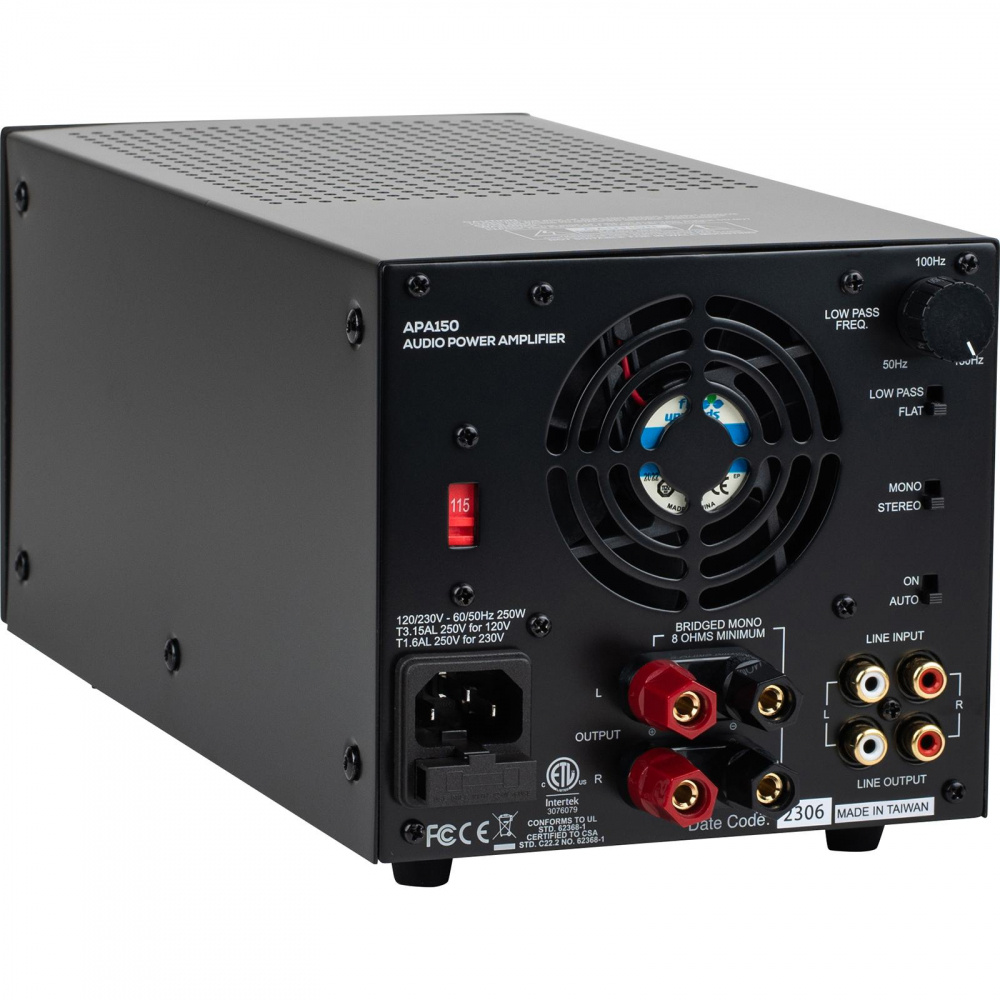 Dayton Audio APA150, mostkowalny wzmacniacz stereo 2x75W