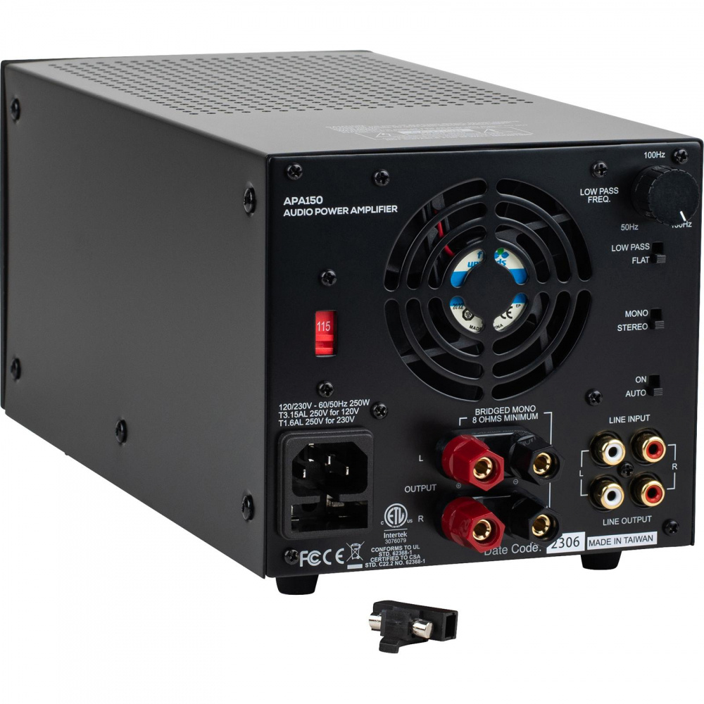 Dayton Audio APA150, mostkowalny wzmacniacz stereo 2x75W