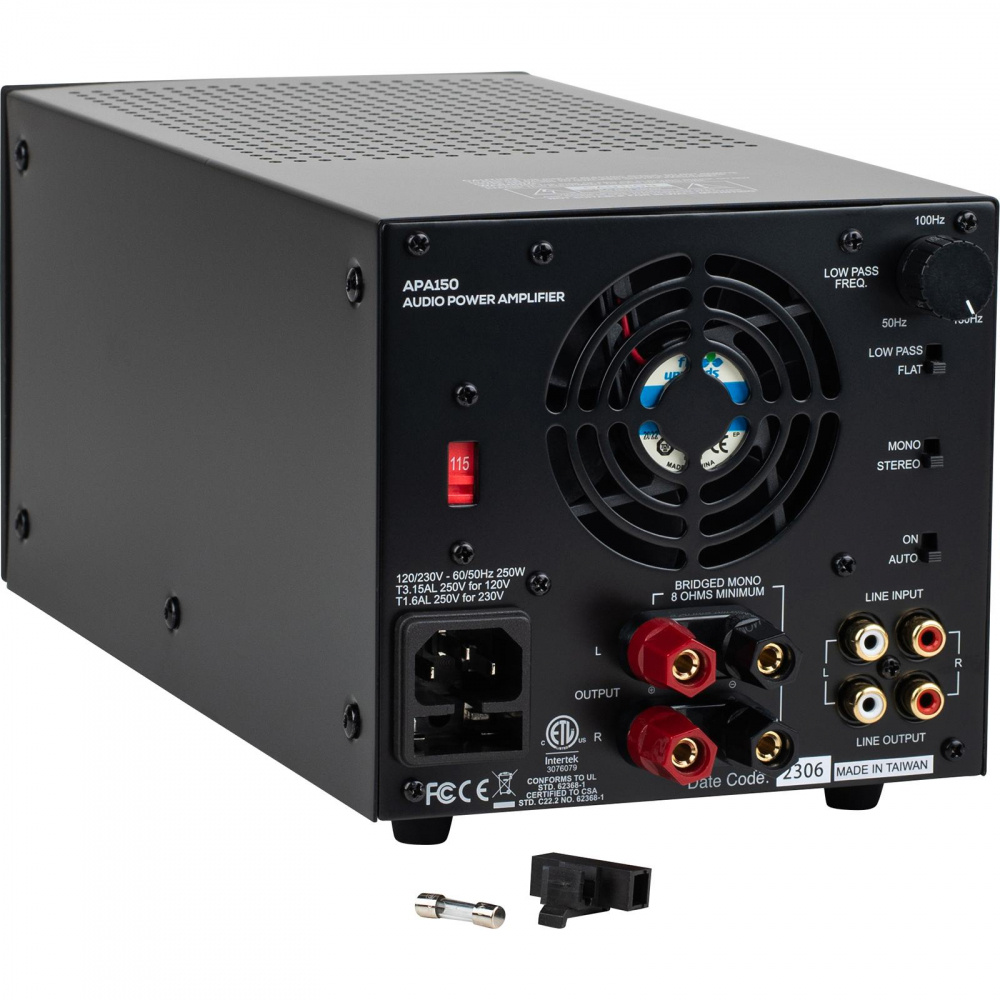 Dayton Audio APA150, mostkowalny wzmacniacz stereo 2x75W
