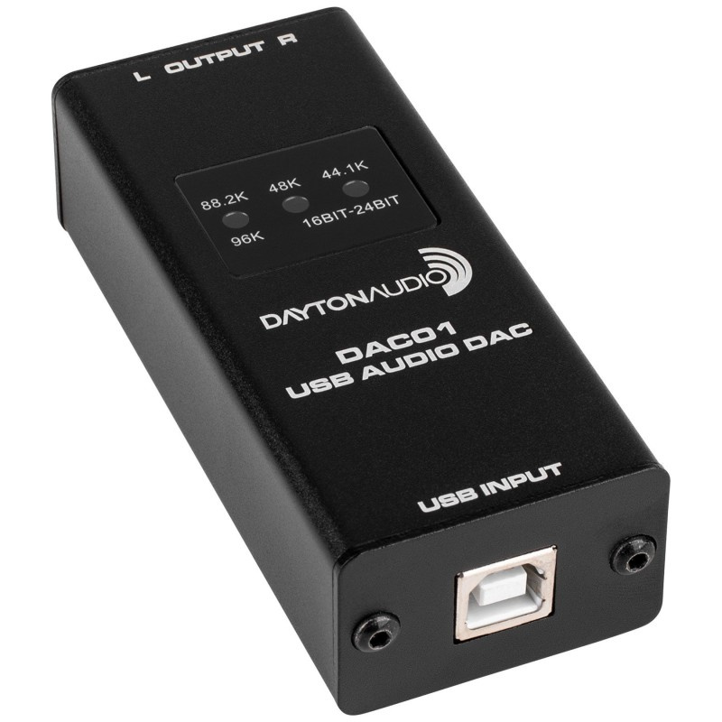 Dayton Audio DAC01, przetwornik USB DAC z obsługą 24/96