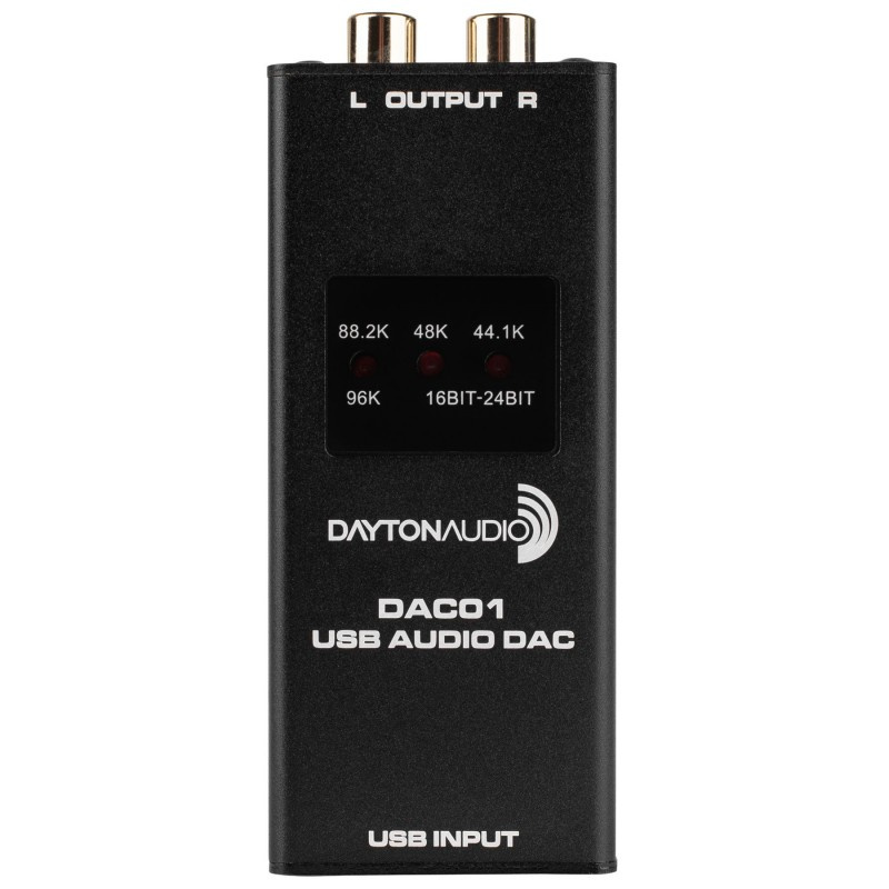 Dayton Audio DAC01, przetwornik USB DAC z obsługą 24/96
